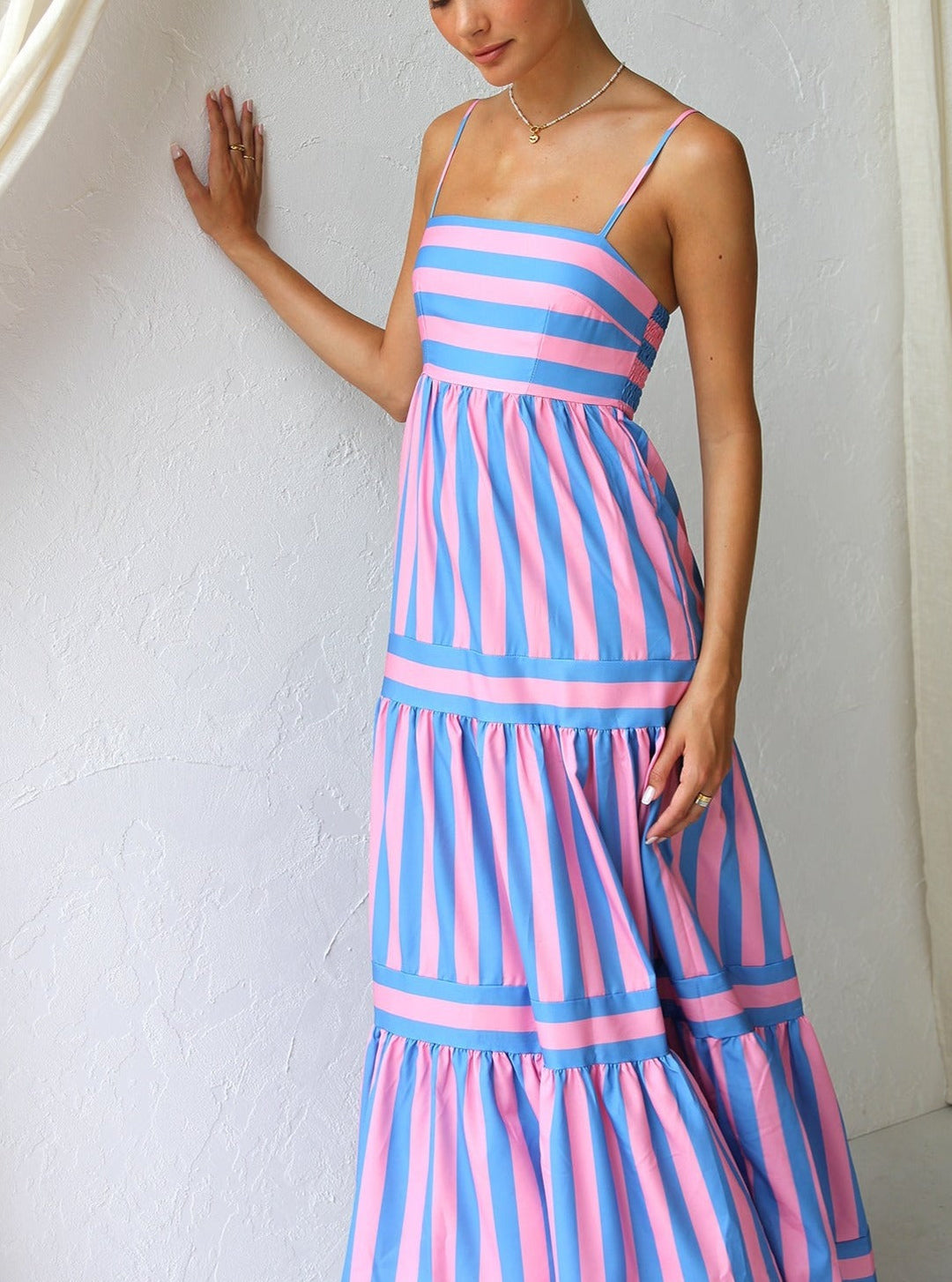 Tusha™ | Robe à Bretelles Colorée pour l'Été