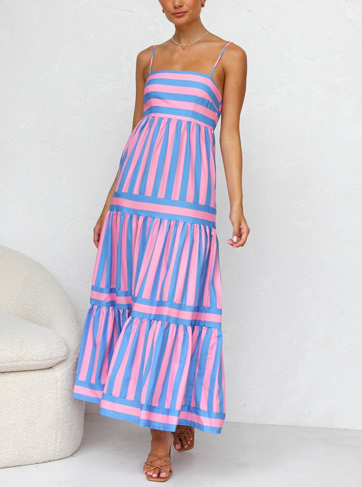 Tusha™ | Robe à Bretelles Colorée pour l'Été