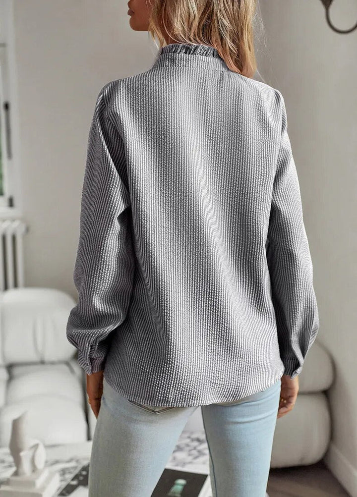 Quorion™ | Élégante Chemise à Manches Longues avec Volants