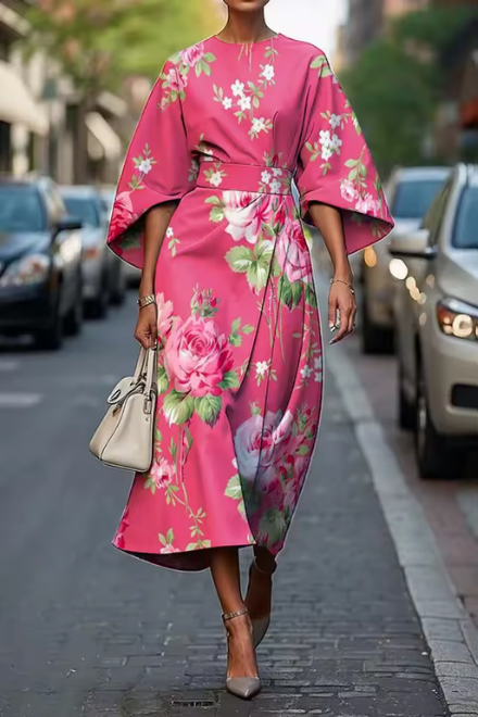 Michelle™ | Robe Fleurie Élégante pour Moments Spéciaux