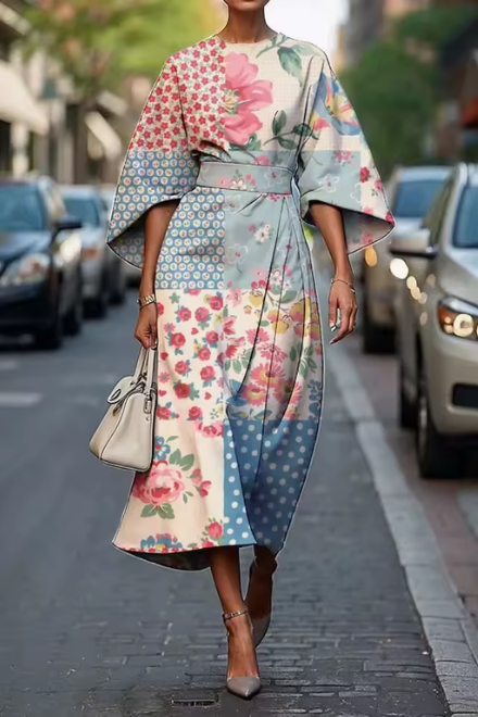 Michelle™ | Robe Fleurie Élégante pour Moments Spéciaux