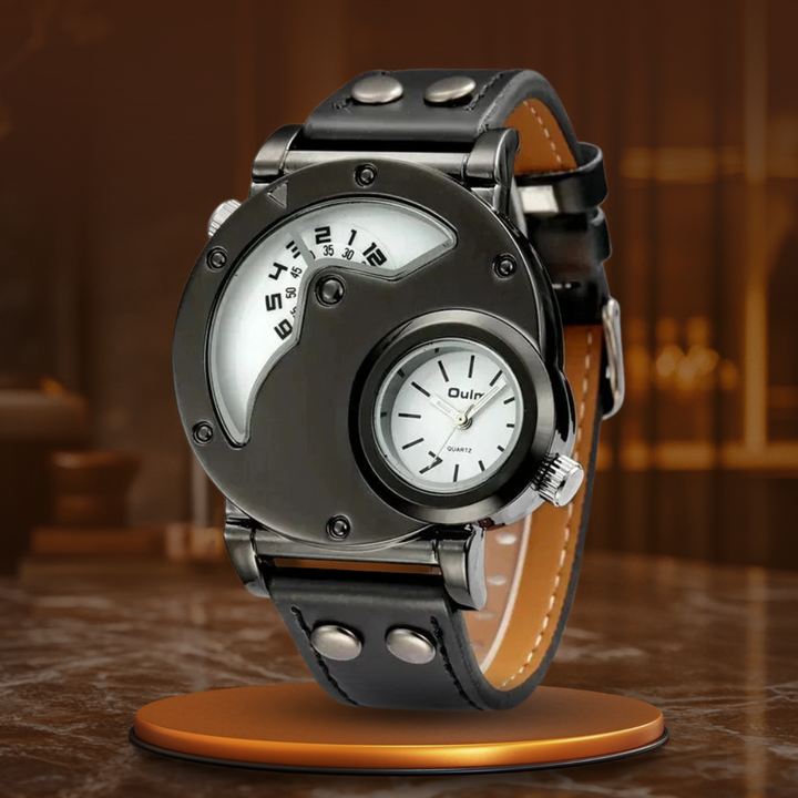 Montre Quartz Dual Time de Luxe™ Olsen & Olsen