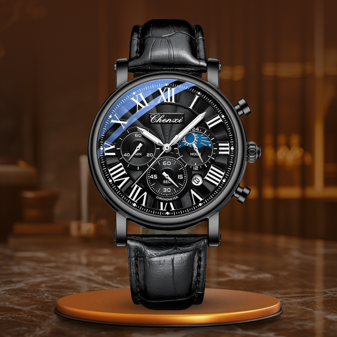 Montre Quartz à Bracelet en Cuir de Luxe™ - Olsen & Olsen