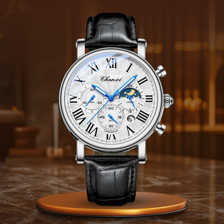 Montre Quartz à Bracelet en Cuir de Luxe™ - Olsen & Olsen