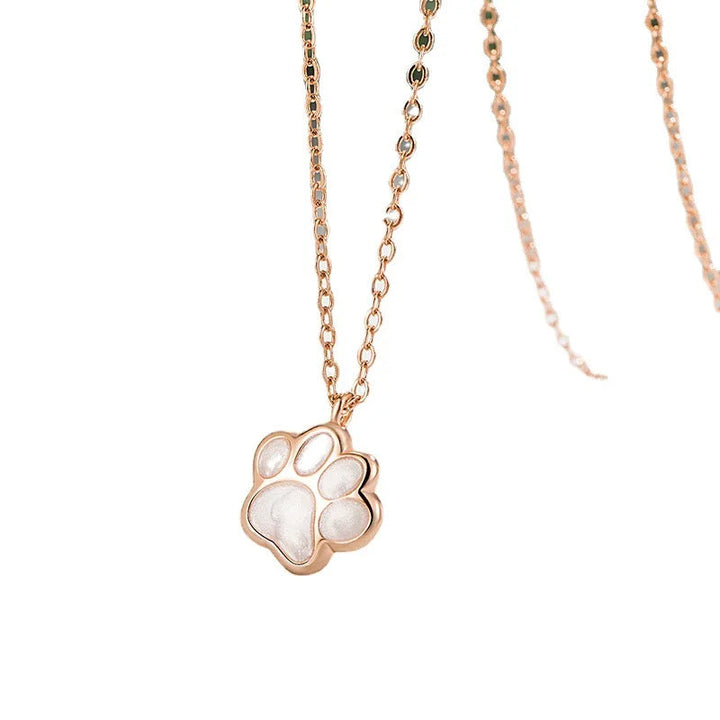 Malia - Collier avec pendentif de patte en argent