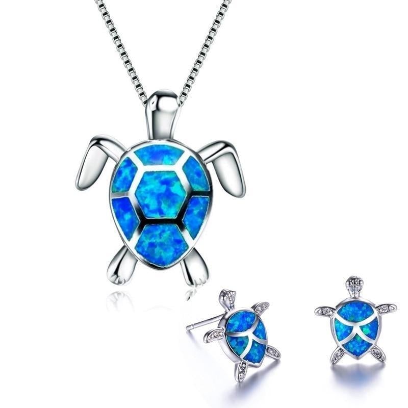 NAIAE - Ensemble en collier et boucles d'oreilles