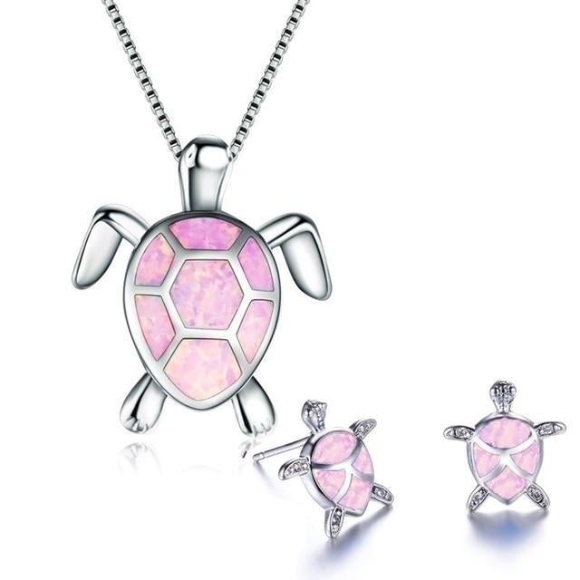 NAIAE - Ensemble en collier et boucles d'oreilles