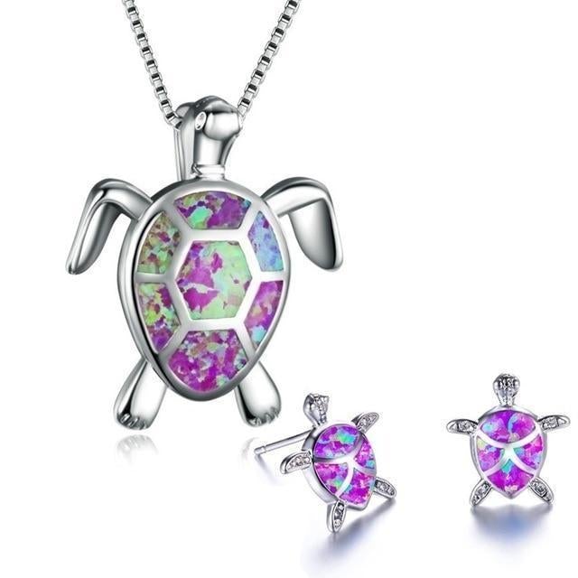 NAIAE - Ensemble en collier et boucles d'oreilles