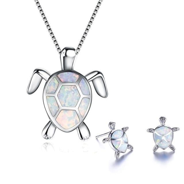NAIAE - Ensemble en collier et boucles d'oreilles