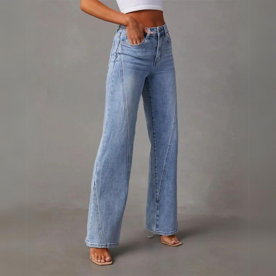 Nyla™ | Jeans Évasés Élégants à Taille Haute