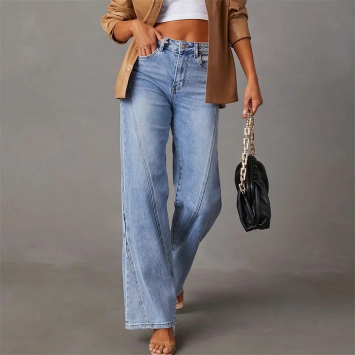 Nyla™ | Jeans Évasés Élégants à Taille Haute