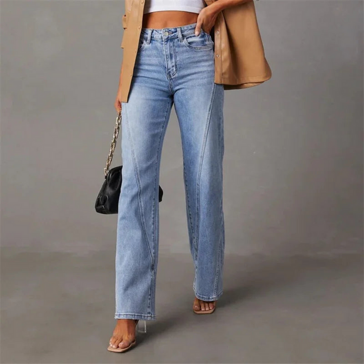 Nyla™ | Jeans Évasés Élégants à Taille Haute