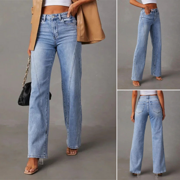 Nyla™ | Jeans Évasés Élégants à Taille Haute