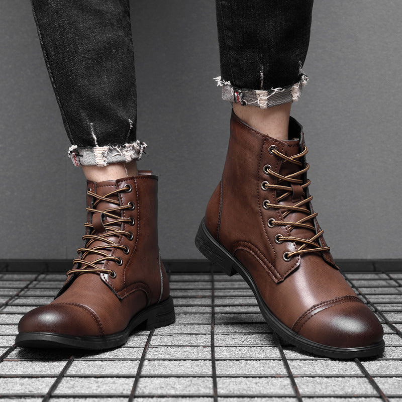 Elyvora™ | Bottes Élégantes en Cuir pour Homme