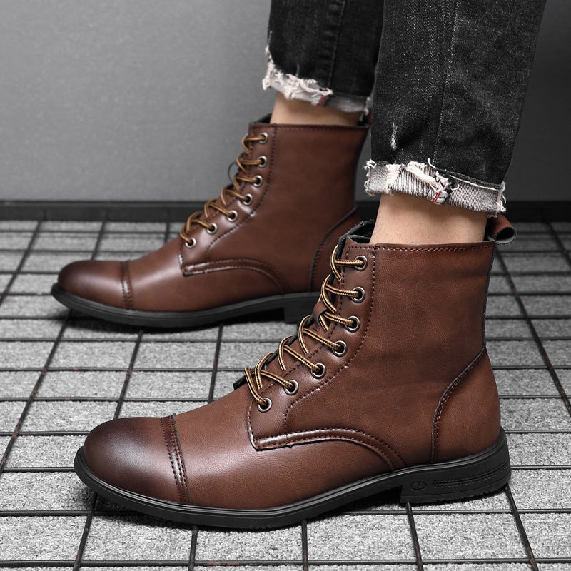 Elyvora™ | Bottes Élégantes en Cuir pour Homme