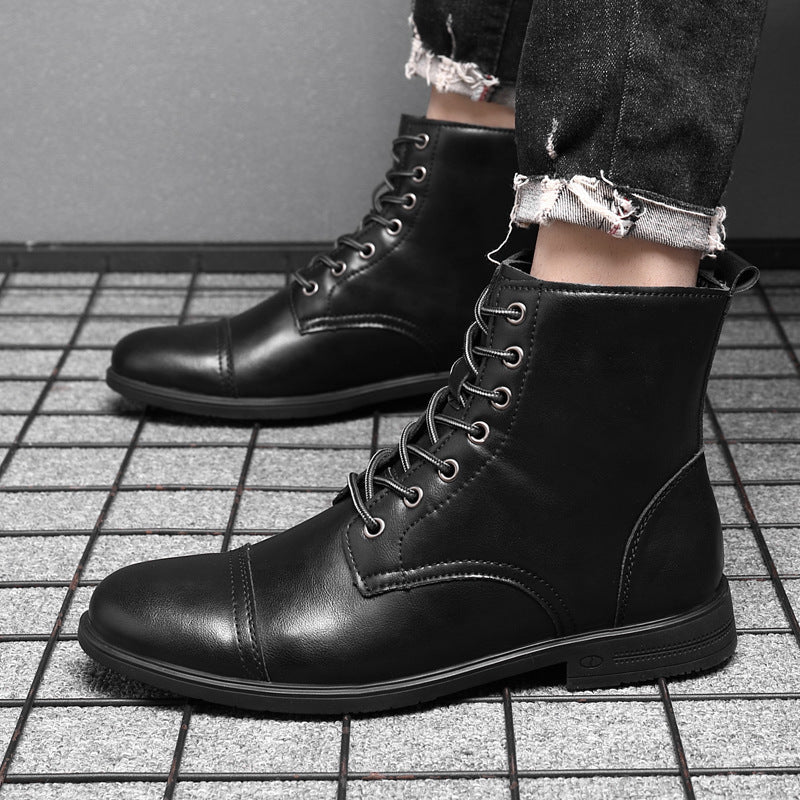 Elyvora™ | Bottes Élégantes en Cuir pour Homme