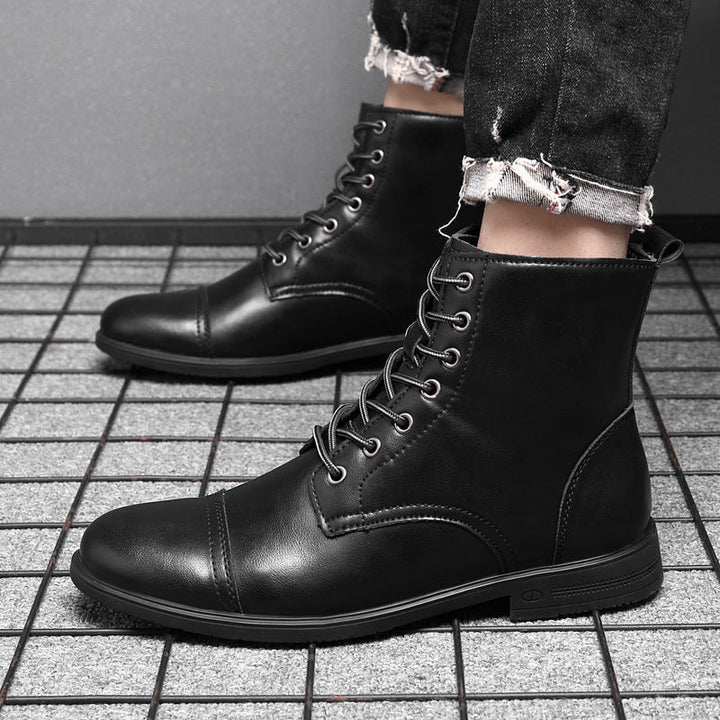 Elyvora™ | Bottes Élégantes en Cuir pour Homme