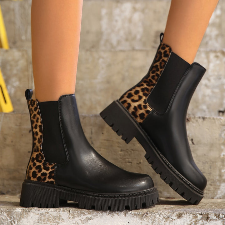 Louisa - Bottes mi-léopard