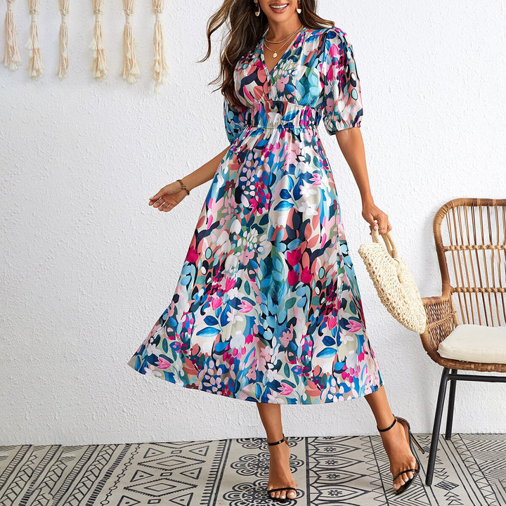 Isabelle™ | Robe Imprimée Chic et Polyvalente