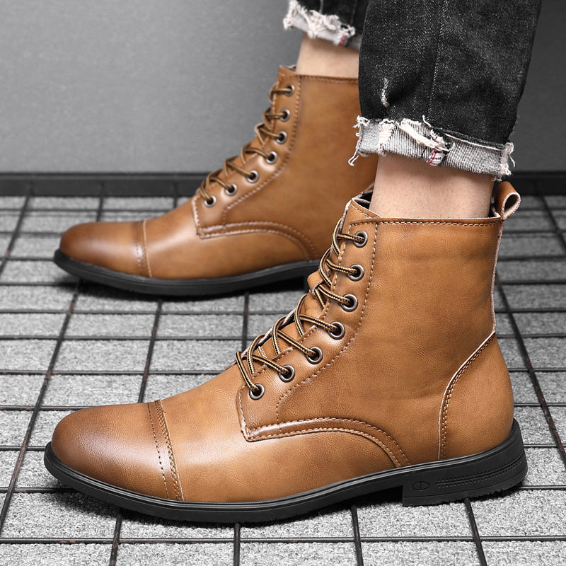 Elyvora™ | Bottes Élégantes en Cuir pour Homme
