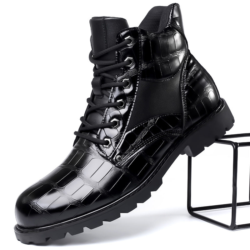 Nyvora™ | Bottes Élégantes en Finition Croco