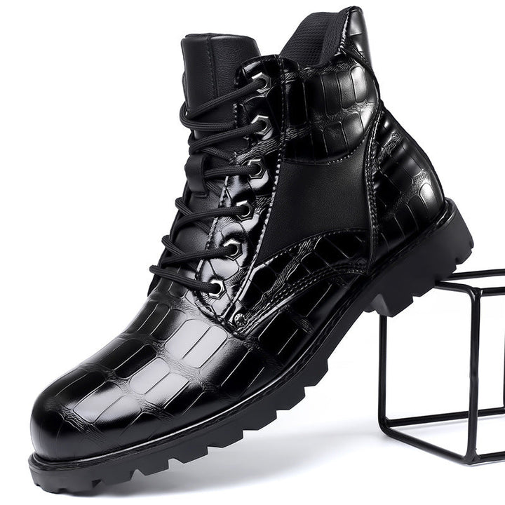 Nyvora™ | Bottes Élégantes en Finition Croco
