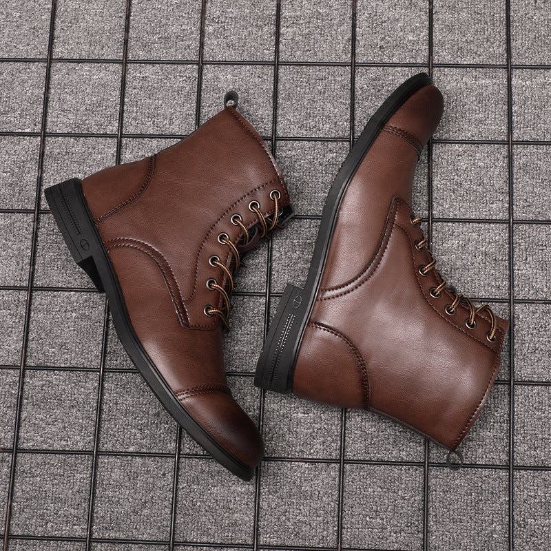 Elyvora™ | Bottes Élégantes en Cuir pour Homme