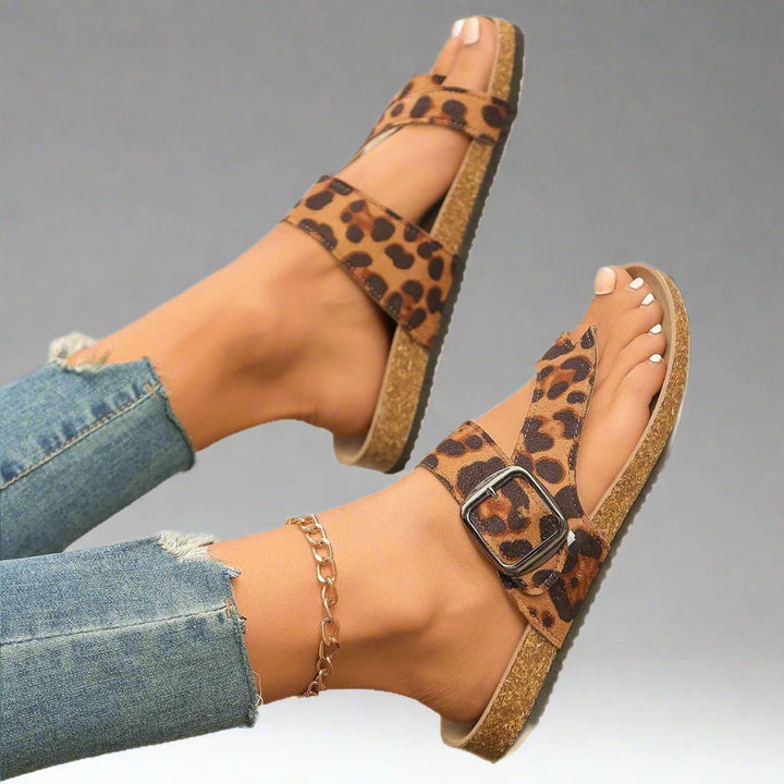 Josepha | Chaussons en cuir confortables en matériau de haute qualité pour l'été