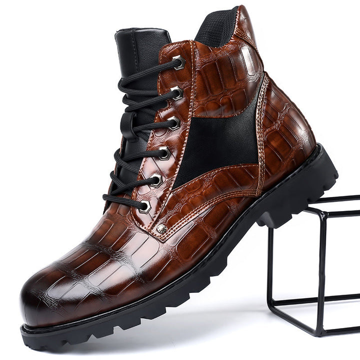 Nyvora™ | Bottes Élégantes en Finition Croco