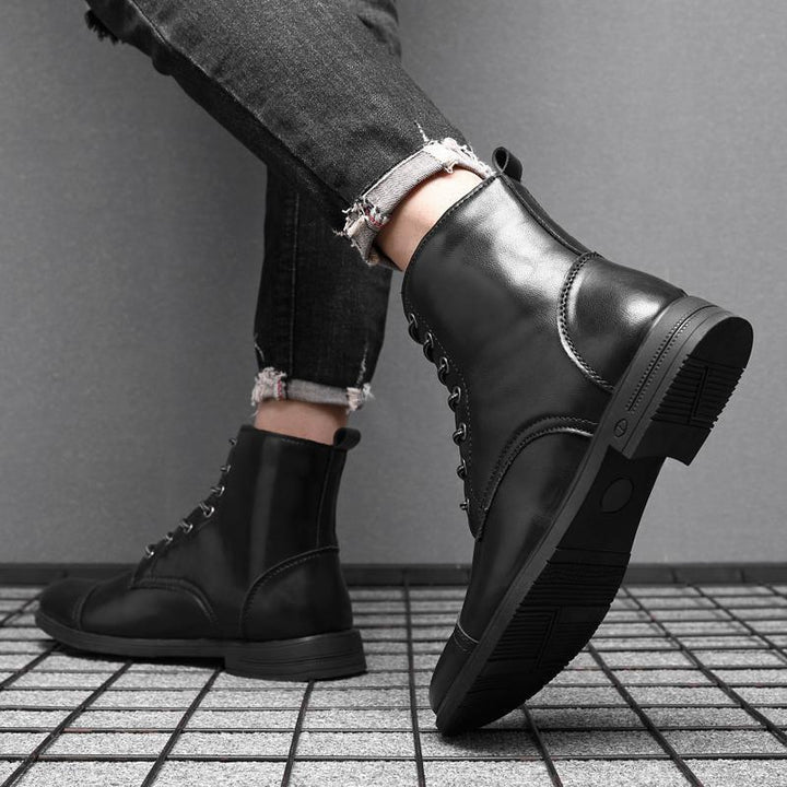 Elyvora™ | Bottes Élégantes en Cuir pour Homme