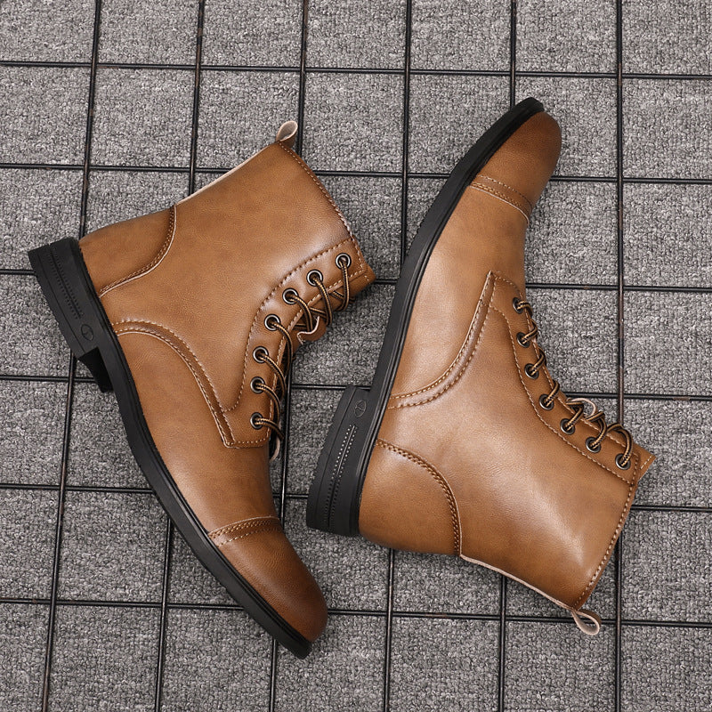 Elyvora™ | Bottes Élégantes en Cuir pour Homme