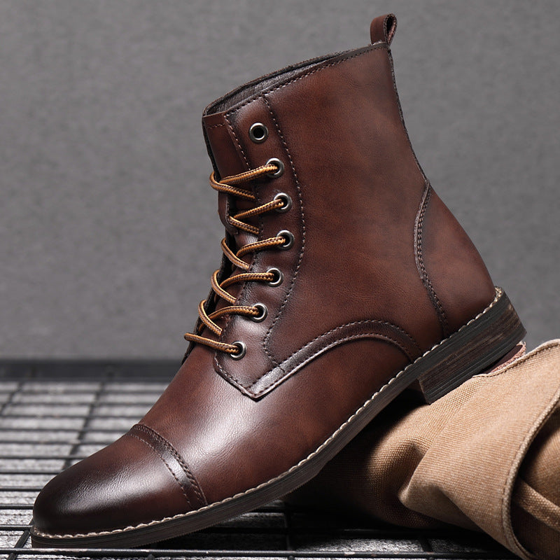 Elyvora™ | Bottes Élégantes en Cuir pour Homme
