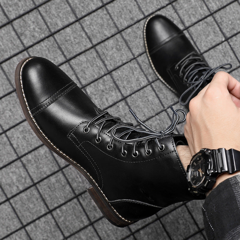 Elyvora™ | Bottes Élégantes en Cuir pour Homme