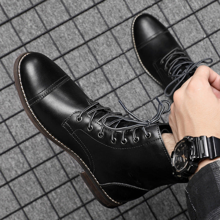 Elyvora™ | Bottes Élégantes en Cuir pour Homme