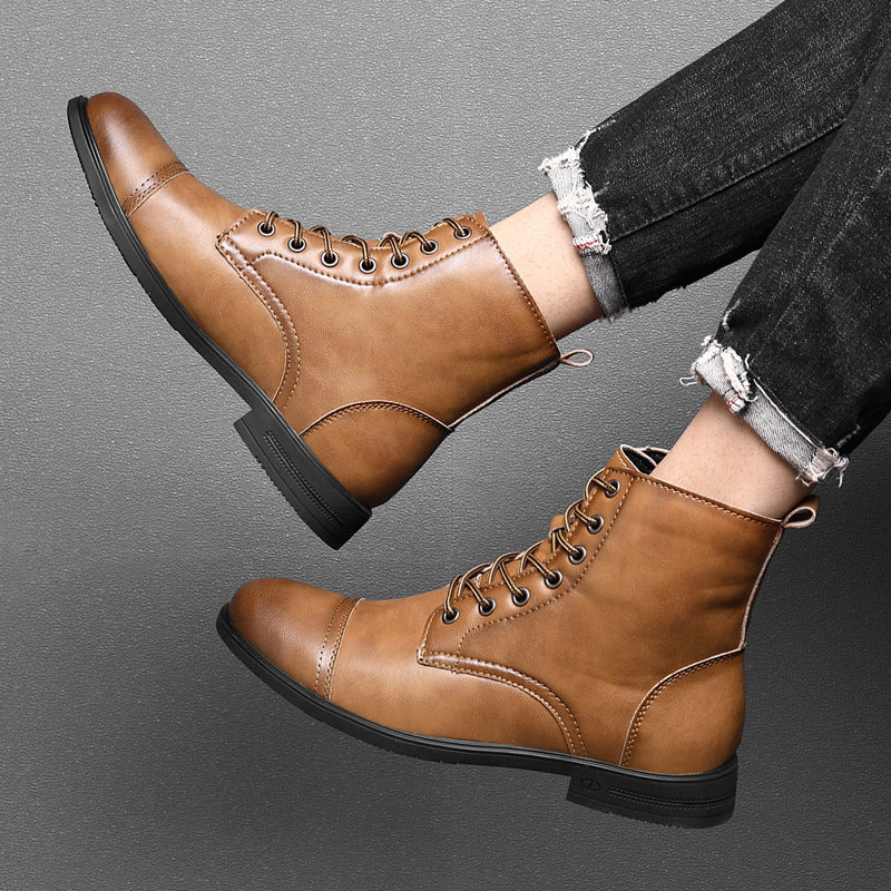 Elyvora™ | Bottes Élégantes en Cuir pour Homme