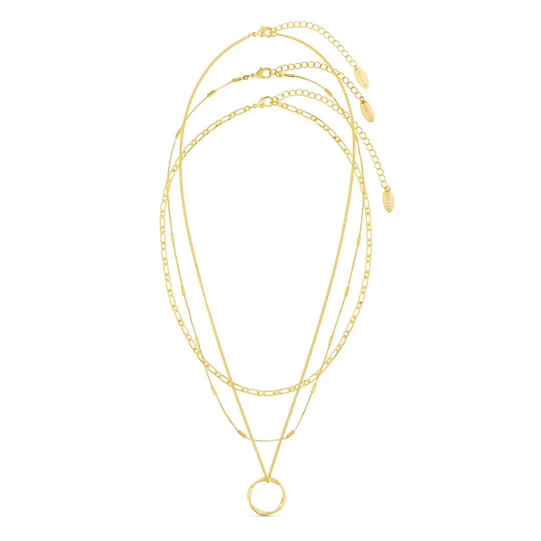 Collier à Trois Rangées Open Circle