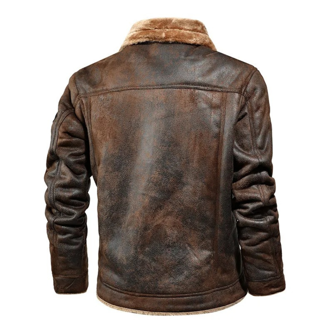 Noxar™ | Veste en Cuir Chaude et Polyvalente