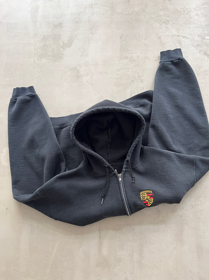 Hoodie Zippé Vintage Porsche Édition