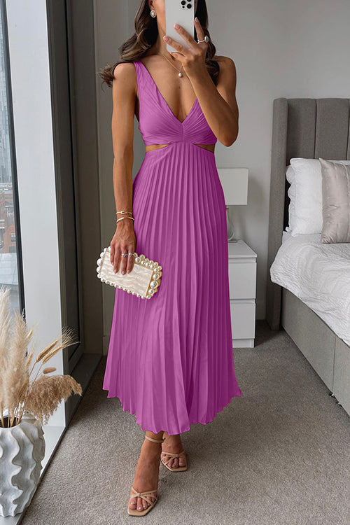 Elsa | Robe Maxidress Plissée Élégante