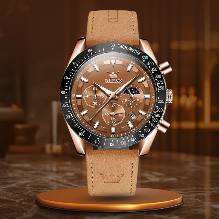 Montre Quartz en Cuir Classique™ - Olsen & Olsen