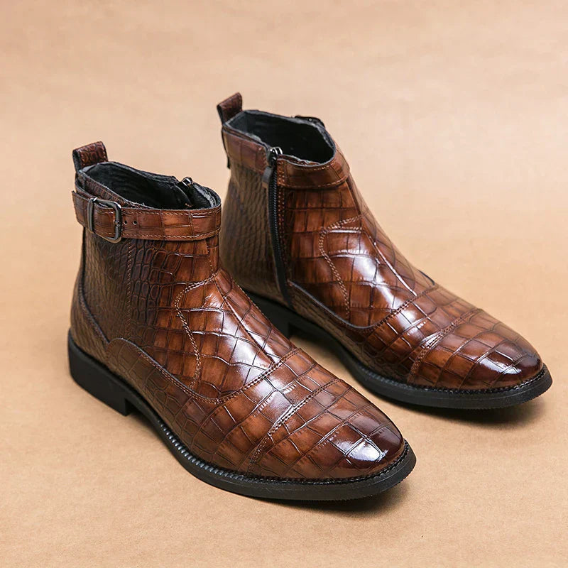 Dylan | Bottines en simili cuir avec boucle