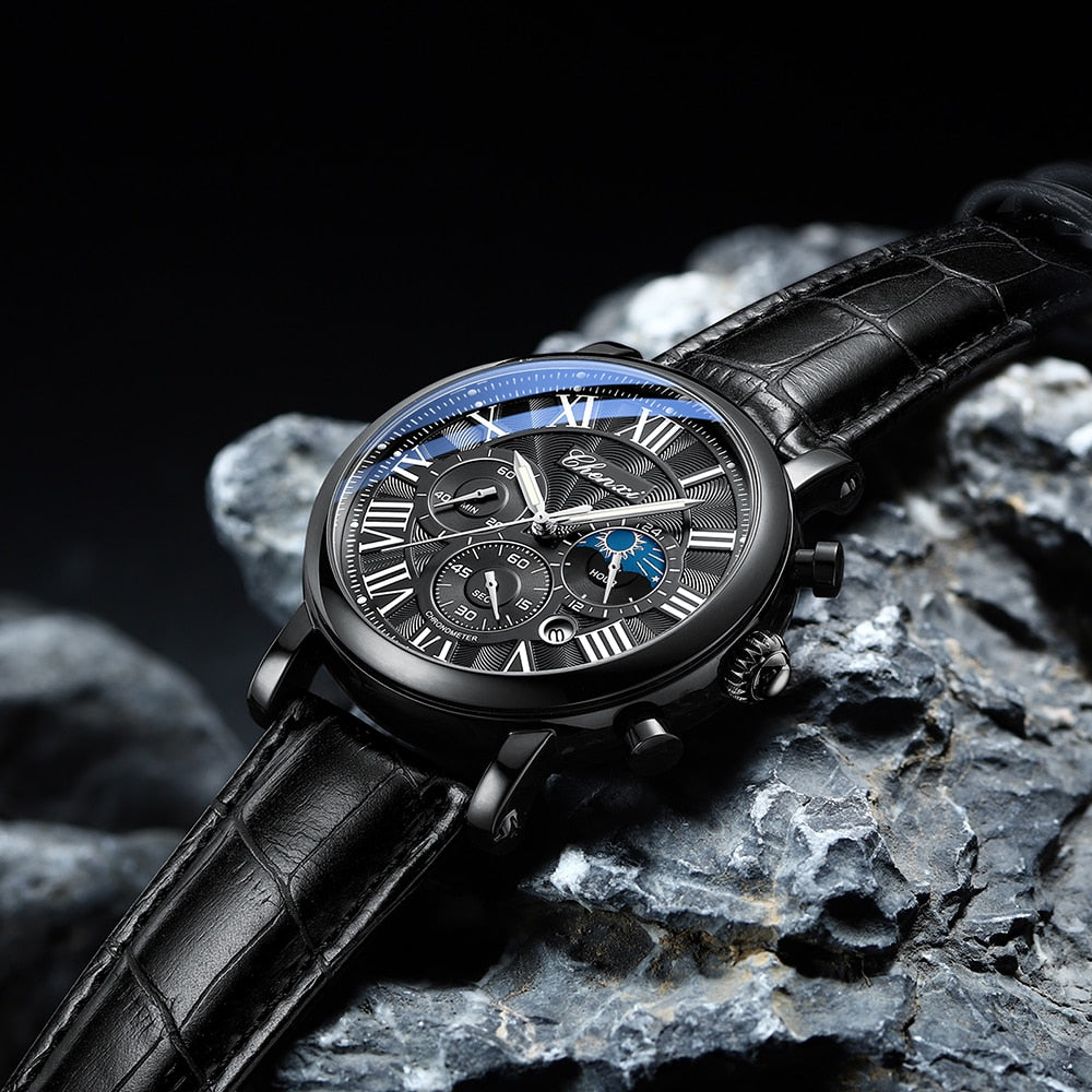 Montre Quartz à Bracelet en Cuir de Luxe™ - Olsen & Olsen