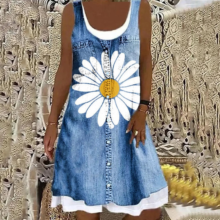 Sofia™ | Robe en Denim Douce et Élégante