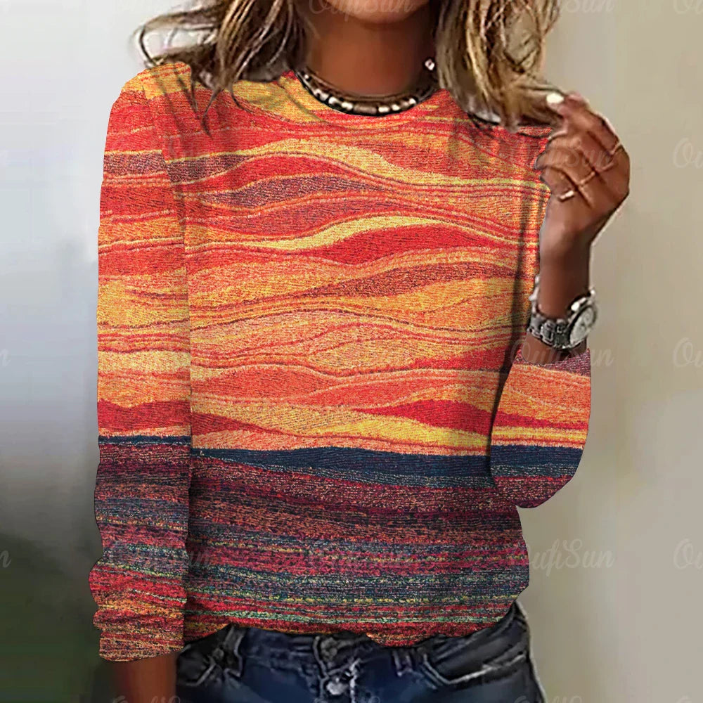 Amara | Chemise à manches longues colorée