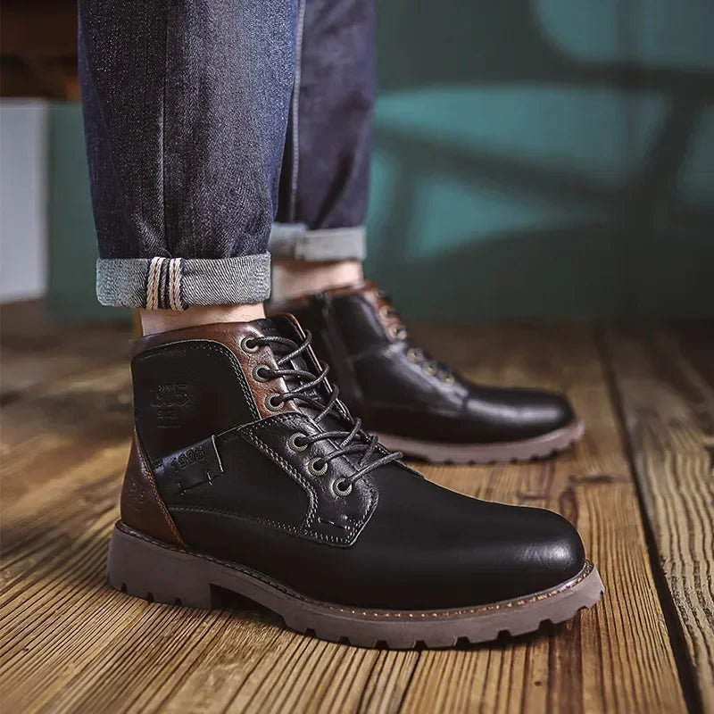 Veltrixis™ | Bottines Élégantes pour Hommes de Style Britannique