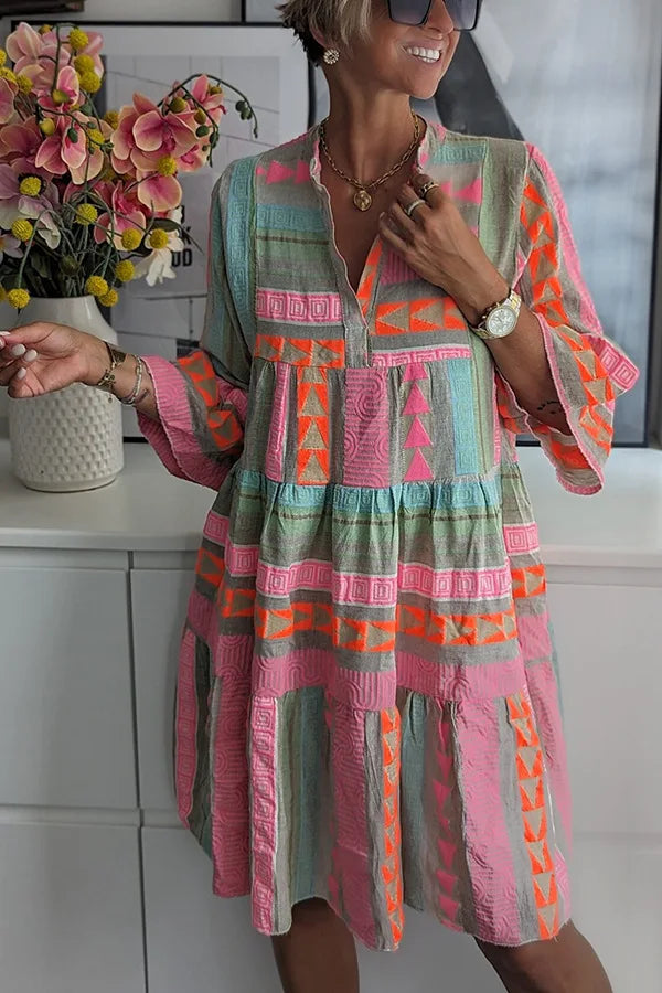 Juliema™ | Robe Swing à Volants Boho