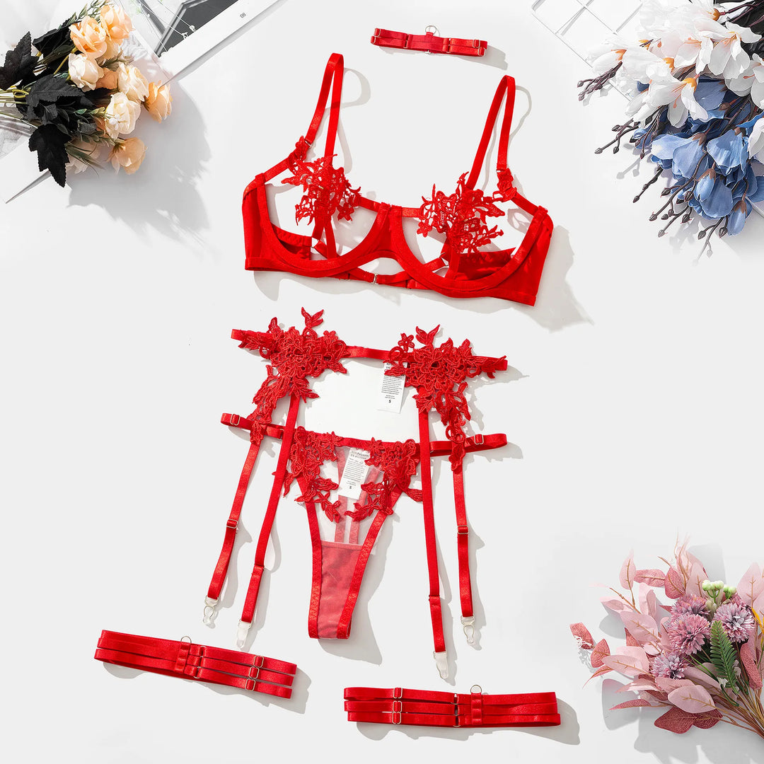 Nivya™ | Ensemble de Lingerie Élégante en 3 Pièces