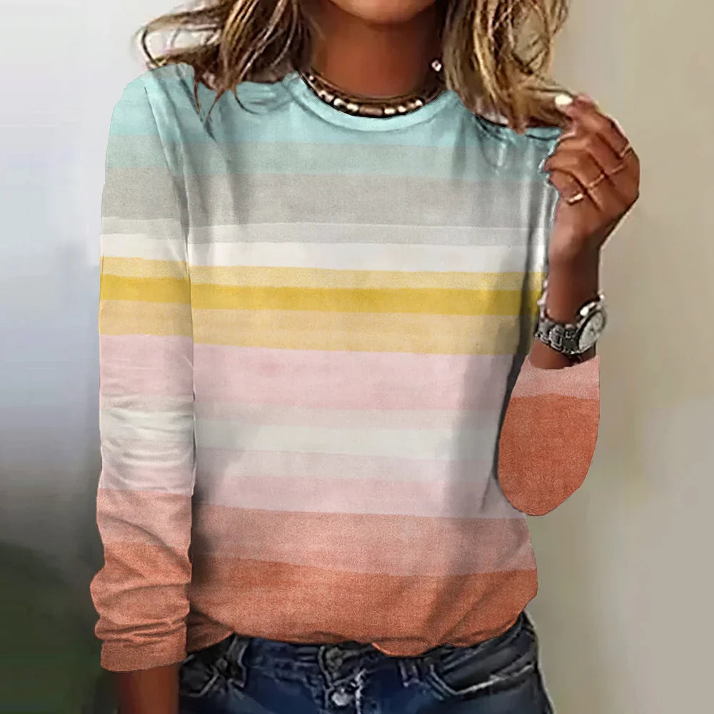 Amara | Chemise à manches longues colorée