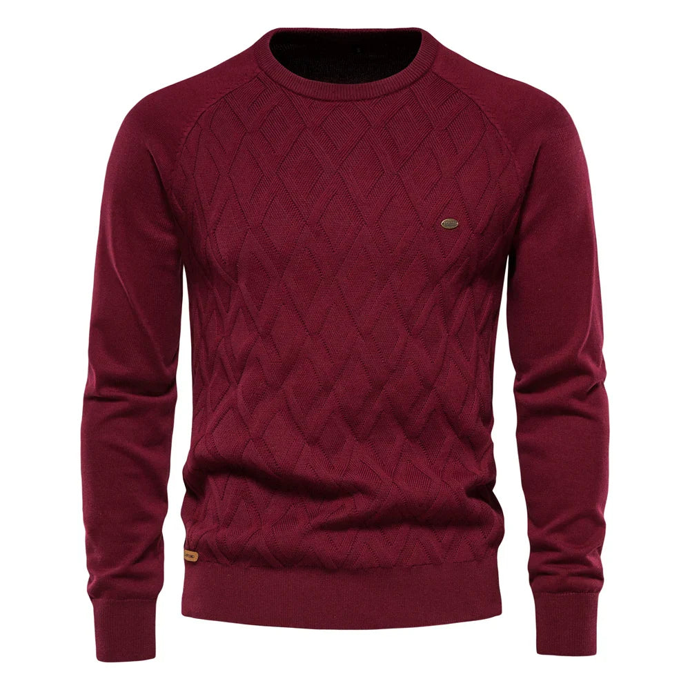 Xylen™ | Pull Élégant à Motif Carreaux