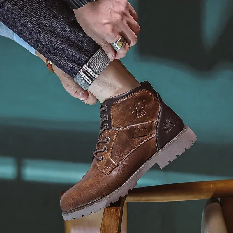 Veltrixis™ | Bottines Élégantes pour Hommes de Style Britannique